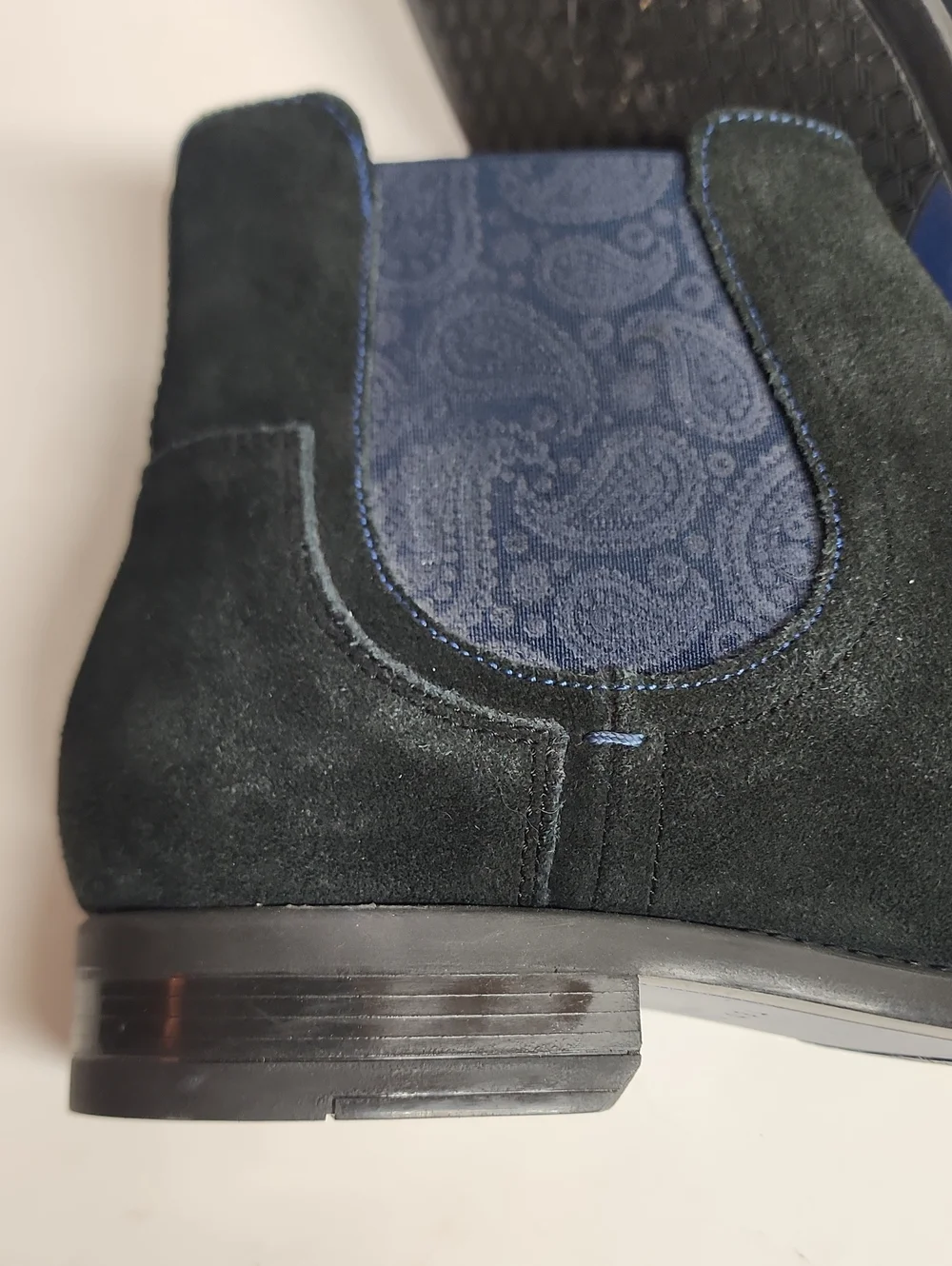 Ted Baker London Navy Sz EU40.5/US7.5 Suede Pull On Quality Trendy Chukka Boots